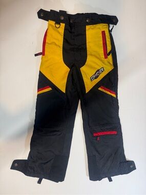 Riders by Lee Black, Yellow & Red Cargo Snow Pants